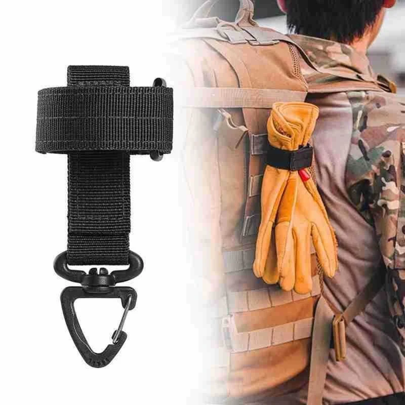 

New Multi-purpose Nylon Gloves Hook Work Gloves Safety Clip Outdoor Tactical Gloves Climbing Rope Anti-lost Camping Hanging Buck