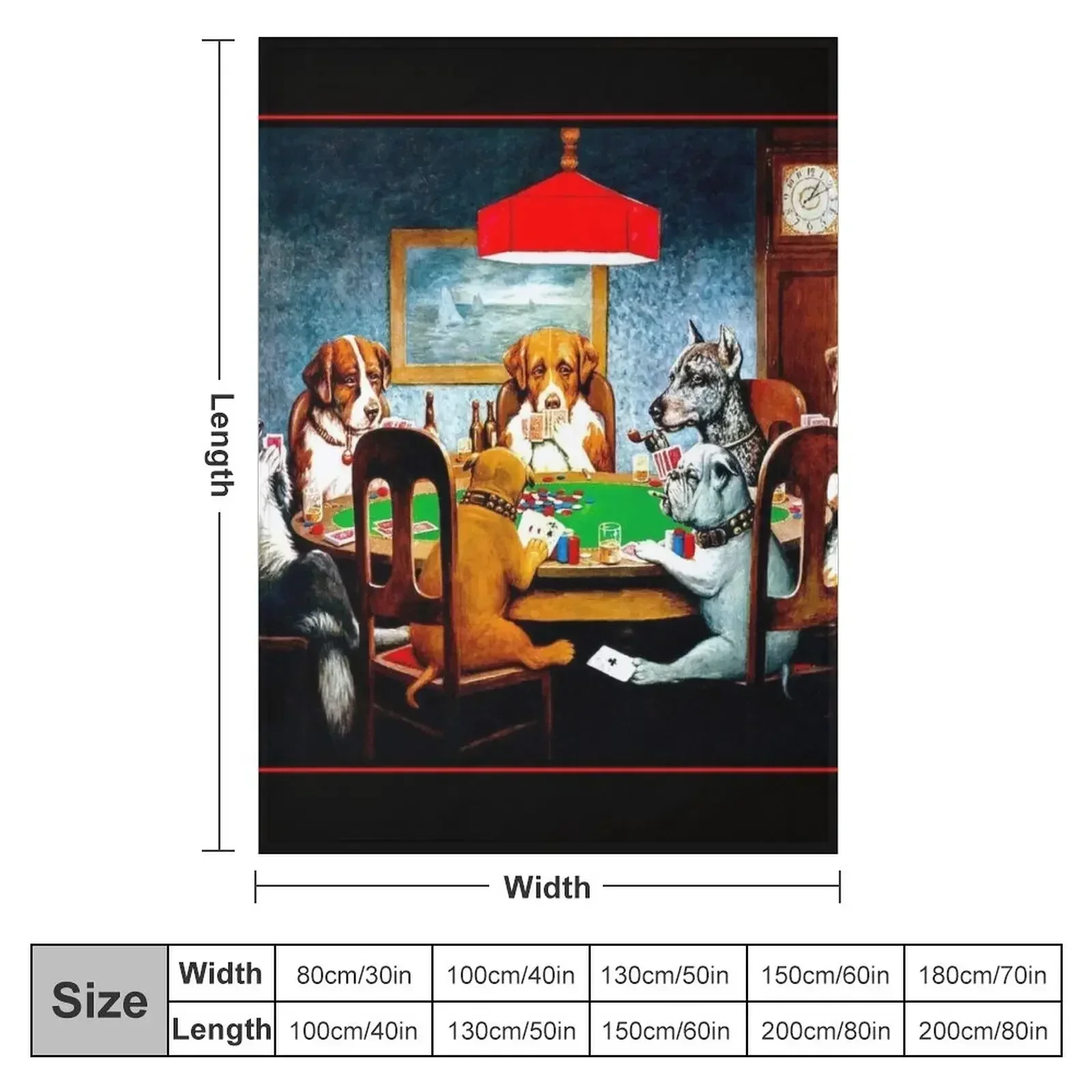 Плед для собак играющих в покер: винтажный C M с принтом Coolidge плед декоративные