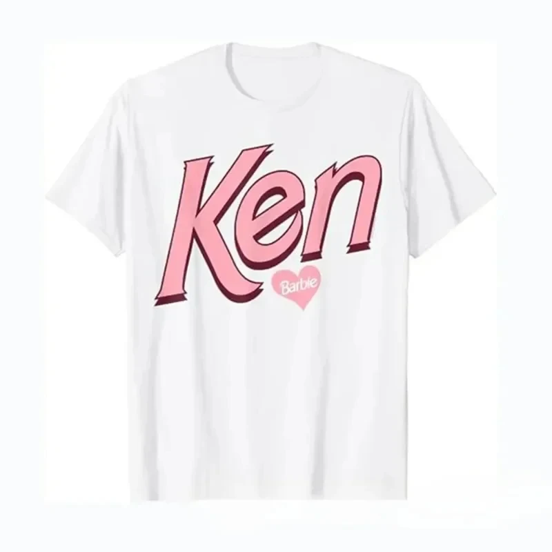 Женская хлопковая футболка на День Св. Валентина В Стиле Барби