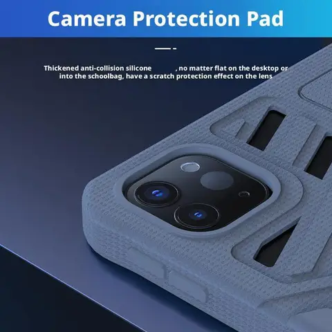 Мягкий силиконовый чехол для планшета iPad Air 5, защитный чехол для iPad Pro 2018-2022 (11 дюймов), противоударный 360 °   Защита от падения