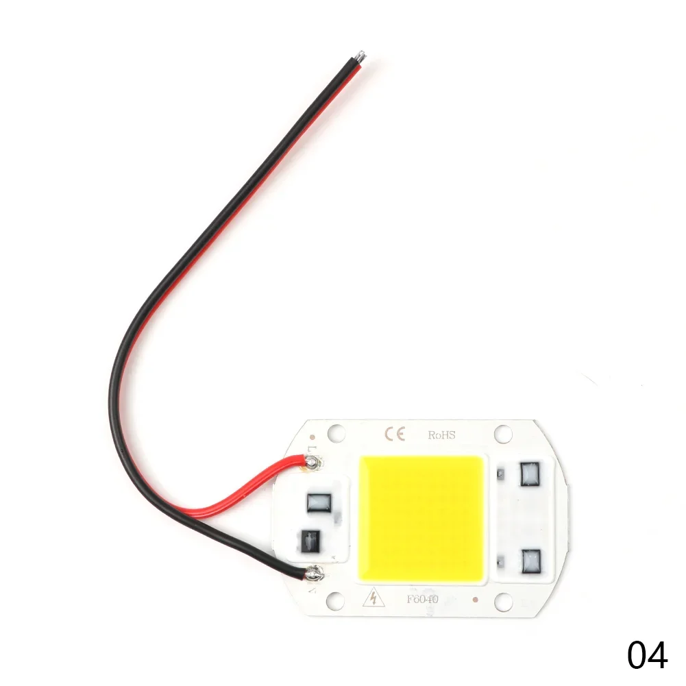 Светодиодная лампа COB бусина 20 Вт 30 50 220 В IP65 умная микросхема не требуется драйвер