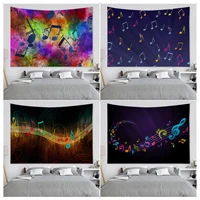 musical note cartoon tapestry wall hanging decoration household wall art decor