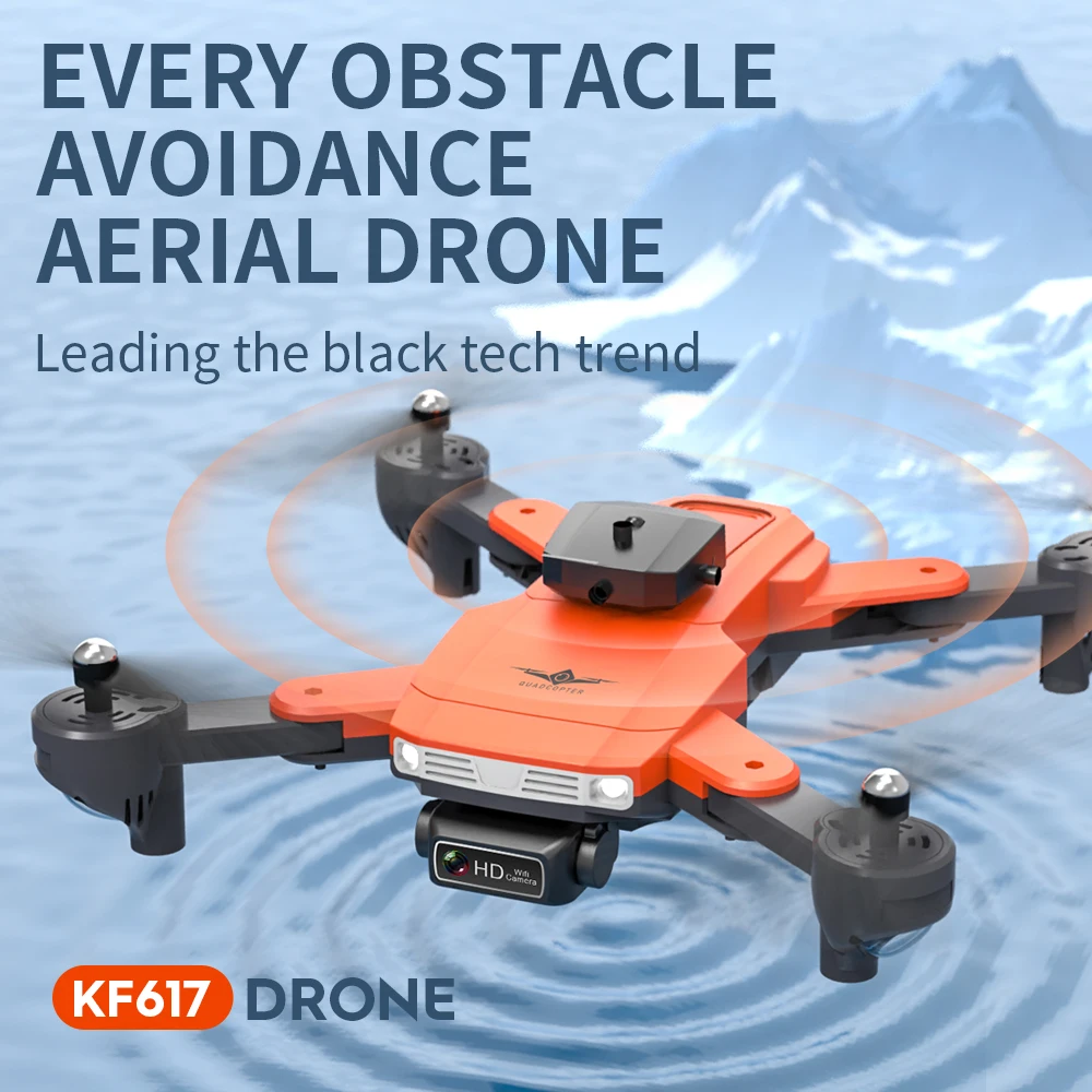 Профессиональный Квадрокоптер KF617 Pro с двойной камерой 4K Wi-Fi FPV удержанием высоты