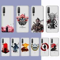 samurai ghost of tsushima phone case for redmi note 5 7 8 9 10 a k20 pro max lite for xiaomi 10pro 10t