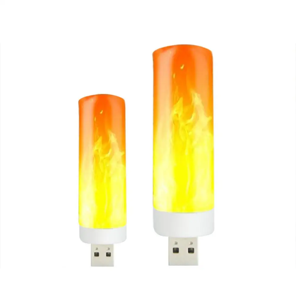 

Portable USB Light LED Flame Flashing Candle Lights Book Lamp for Power Bank Camping Lighting