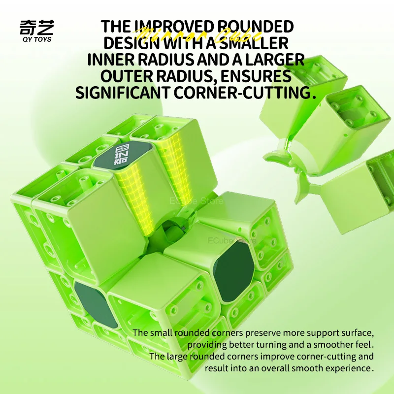 Qiyi 2024 Зеркальный Куб 3x3x3 Магнитный Скоростной Гладкая Профессиональная