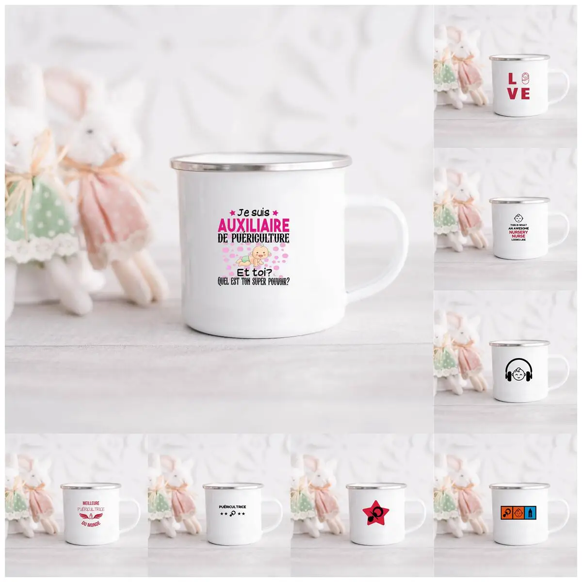 

Эмалированная Кружка-соска для французской бутылки с ручкой