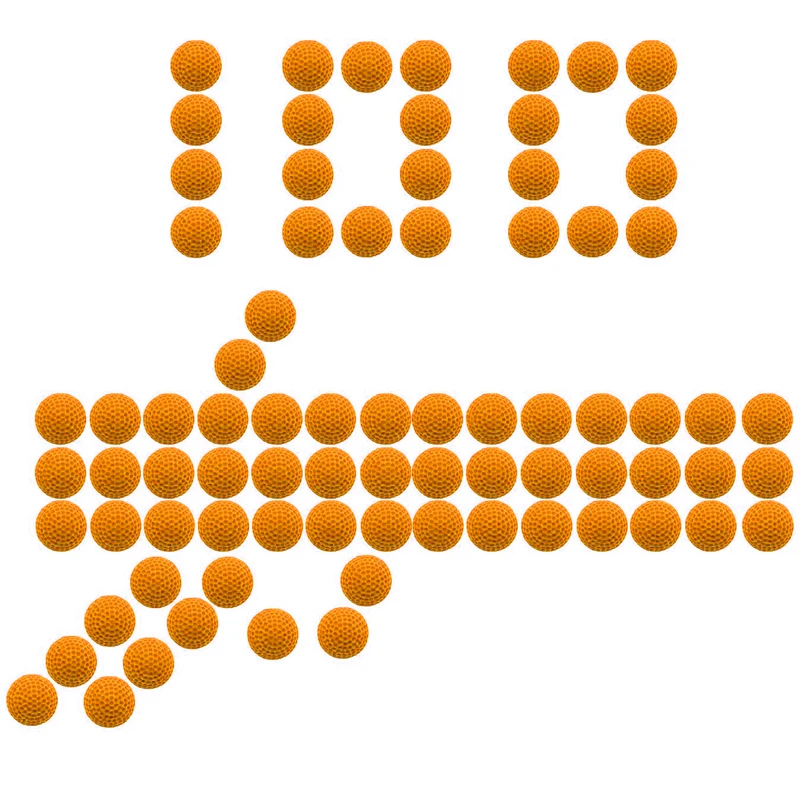 100/200 патронов для Nerf Rival запасные аксессуары планшетовые пули игрушечный мячик