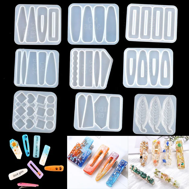 Форма для волос сделай сам из силикона и эпоксидной смолы зажим форма отливки