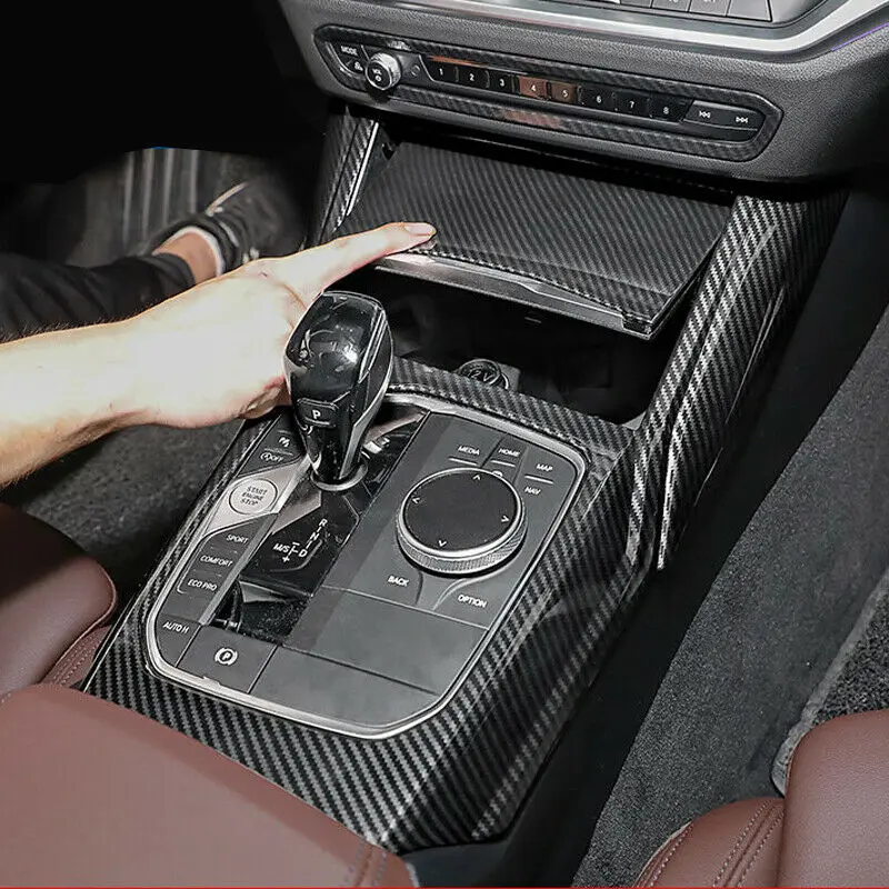 

LHD Carbon Fiber Gear Shift Box Panel Cover 3pcs for BMW 3 Series G20 2019-2021