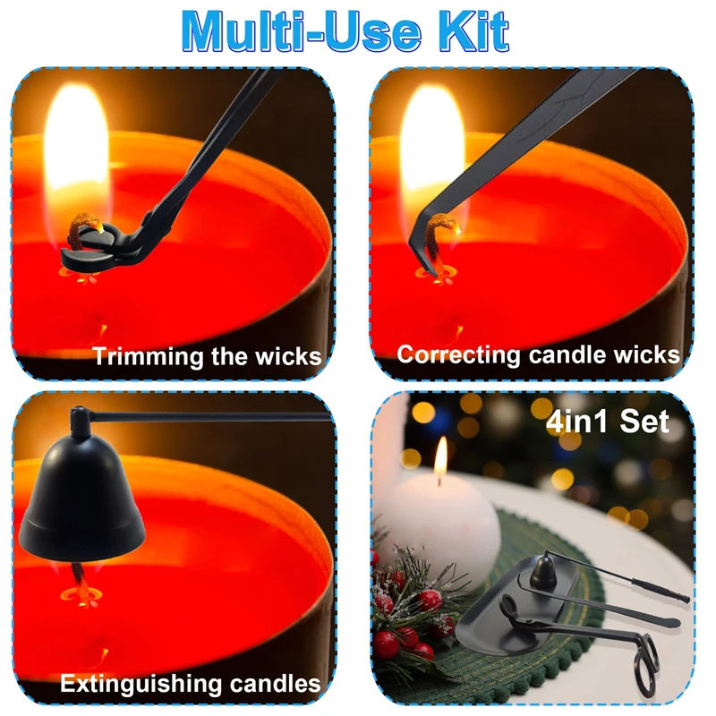 Черный металлический огнетушитель триммер для фитиля свечей ножницы