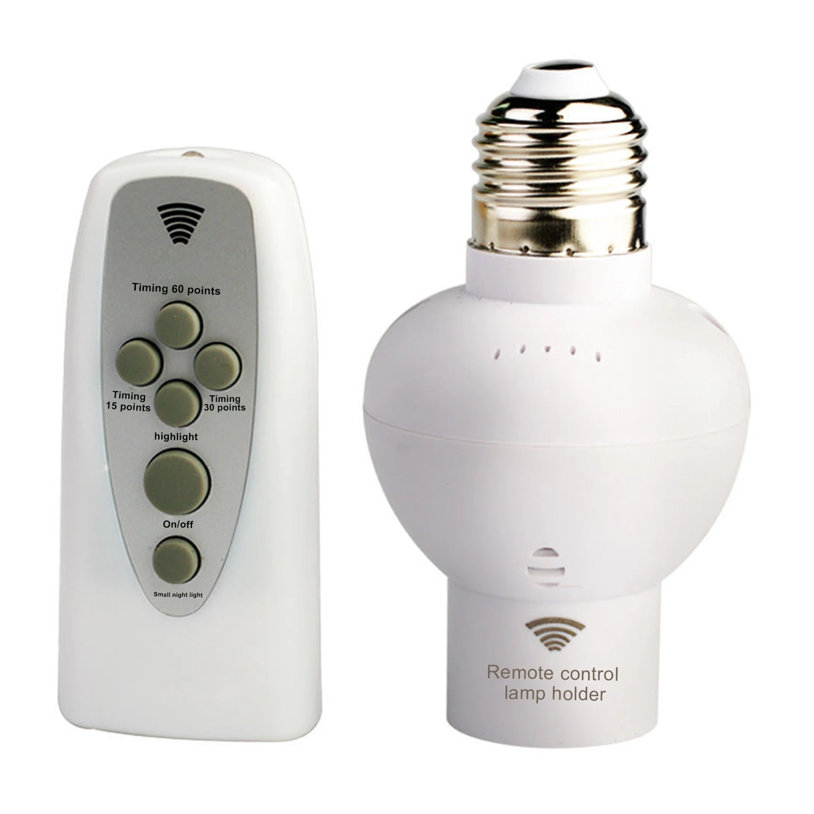 

Wireless Remote Control Lamp Holder Screw Infrared Remote Control E27 Bulb Socket 220V 20W Bulb
