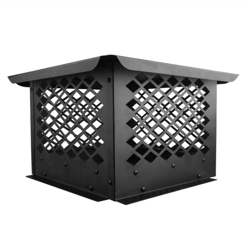 Дождевик для дымохода 35x35 см. Колпачки для дымохода для камина на открытом воздухе. Регулируемое дно подходит для существующей глины. Размеры дымовой плитки. Углеродистая сталь. (art.: 3920d2fbc6258) - 3920d2fbc6258