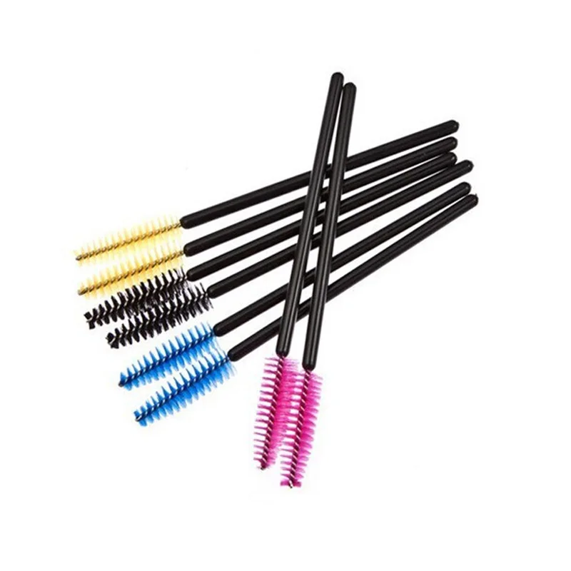 

50pcs Colorful Disposable Eyelash Brush Eyebrow Brush Mascara Applicator Wand Makeup Brushes Eyelash Comb Brushes