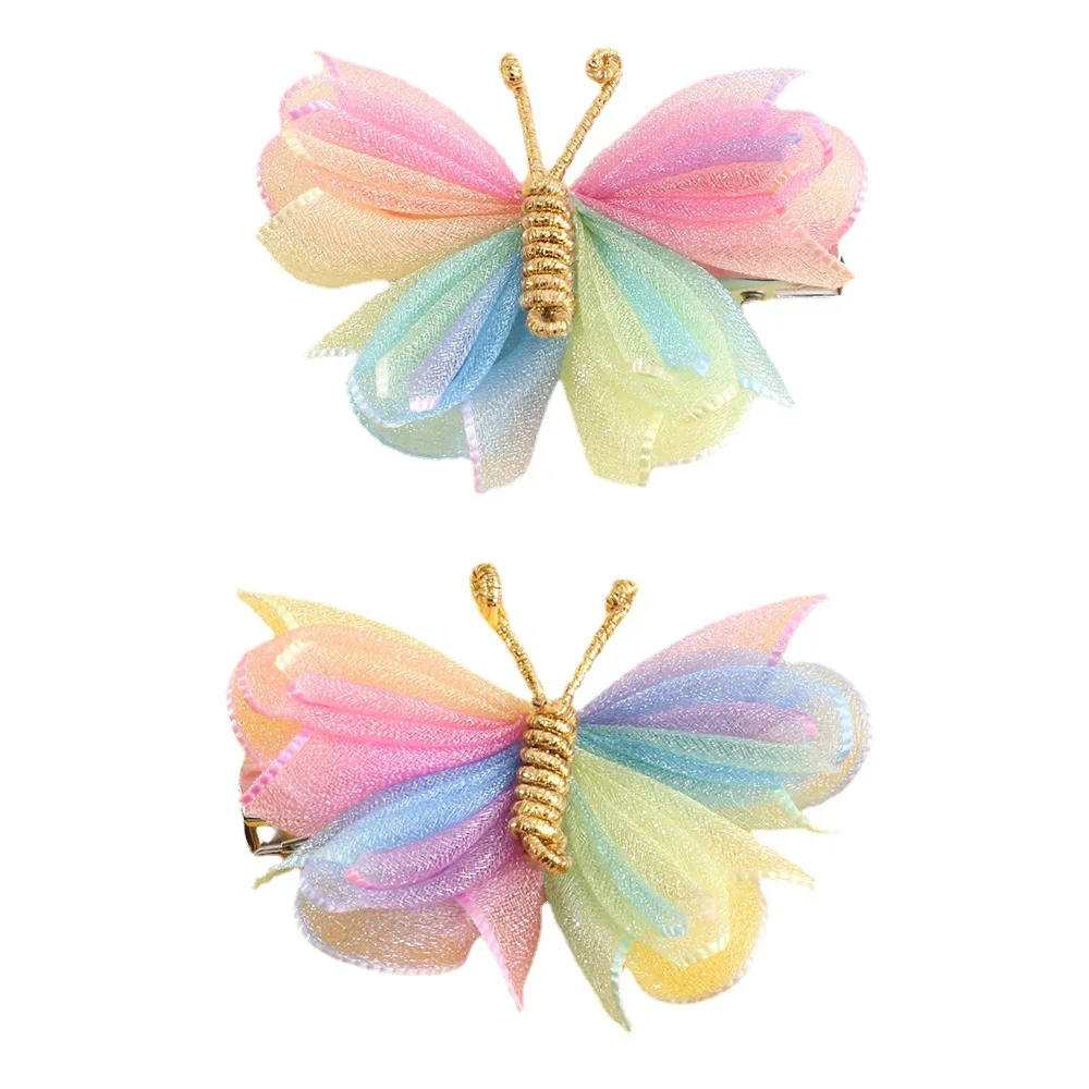 Butterfly Hair Clips For Women Baby Girl Kids Barrette Wedding Hairpins Hair Accessories Hairclip Ornaments