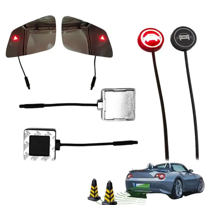 

Car Blind Spot Monitoring System BSD Lens Light Alarm Radar Safety Driving Ultrasonic Sensor Distance Assist Lane Changing Tool