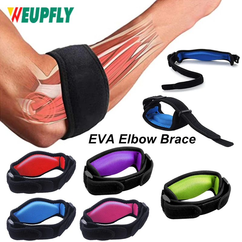 

1Pcs EVA Elbow Brace Compression Pad Comfort Forearm Pain-free Unisex Fitness Equipment Adjustable Sports Accessories