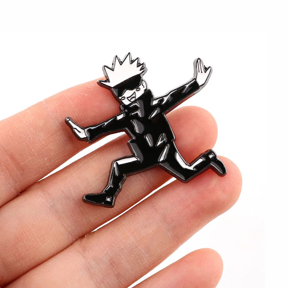 Милые эмалированные заколки DZ2432 в стиле аниме комиксов ююютсу кайсен Gojo Satoru для