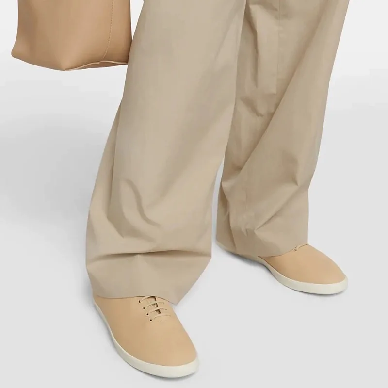 

Retro Concise Lace-up Canvas White Shoes Office Lady Fashion Women's Single Shoes #53