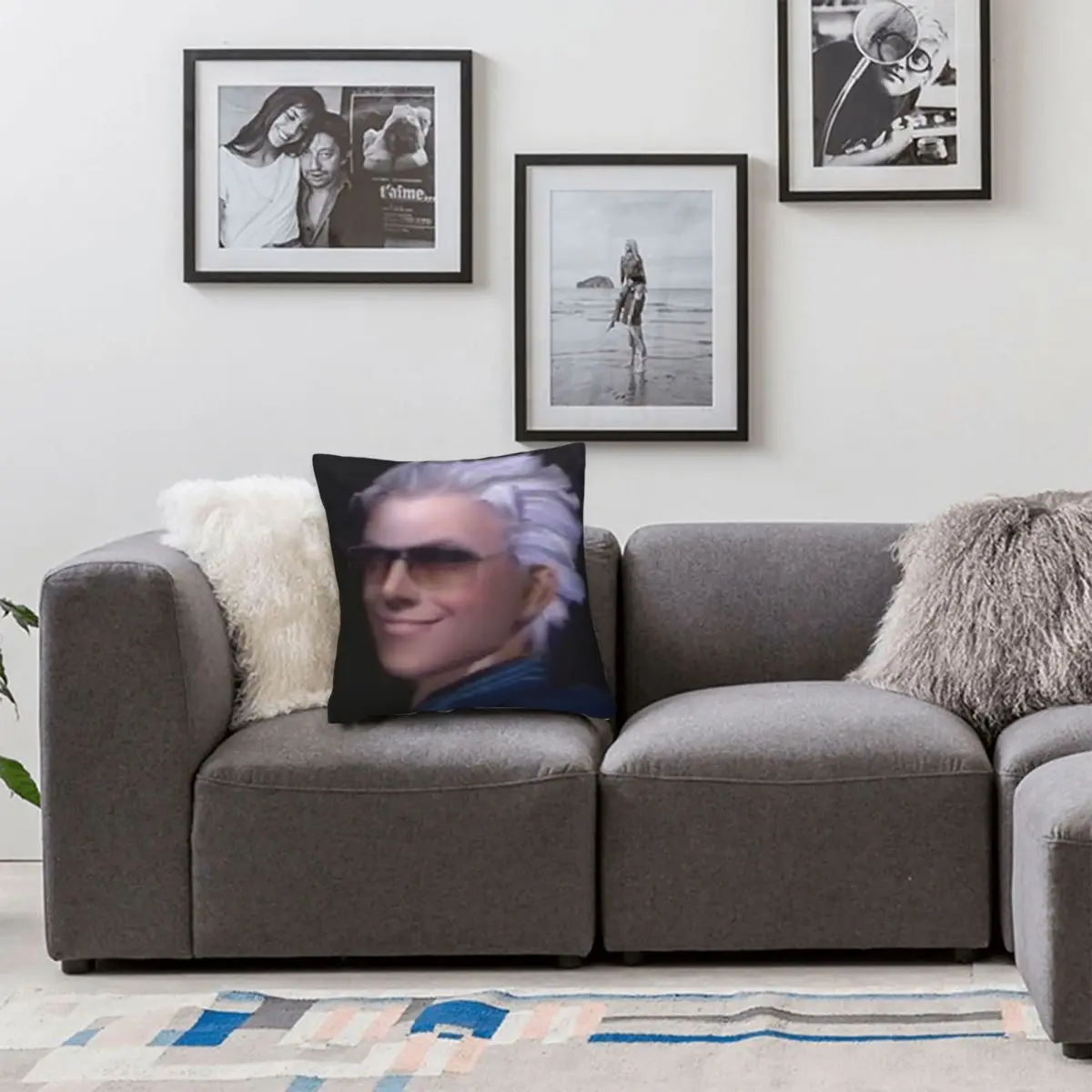 Vergil From The Devil May Cry Series квадратная наволочка подушка на молнии декоративная удобная