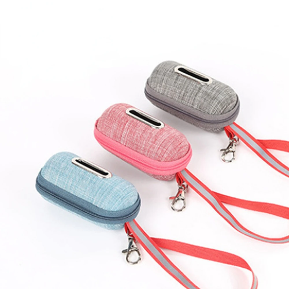 

Portable Pet Dog Poop Bag Dispenser Pick-Up Bags Holder with Rope Cleaning Waste Garbage Box