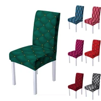 3d crystal elastic chair cover geometric spandex chair slipcover strech kitchen stools seat covers home hotel banquet decoration