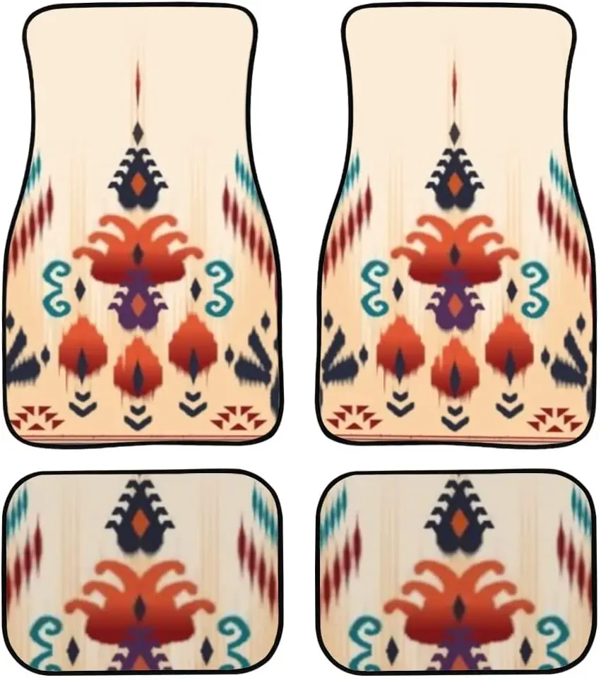 

4 шт., автомобильные коврики в этническом стиле