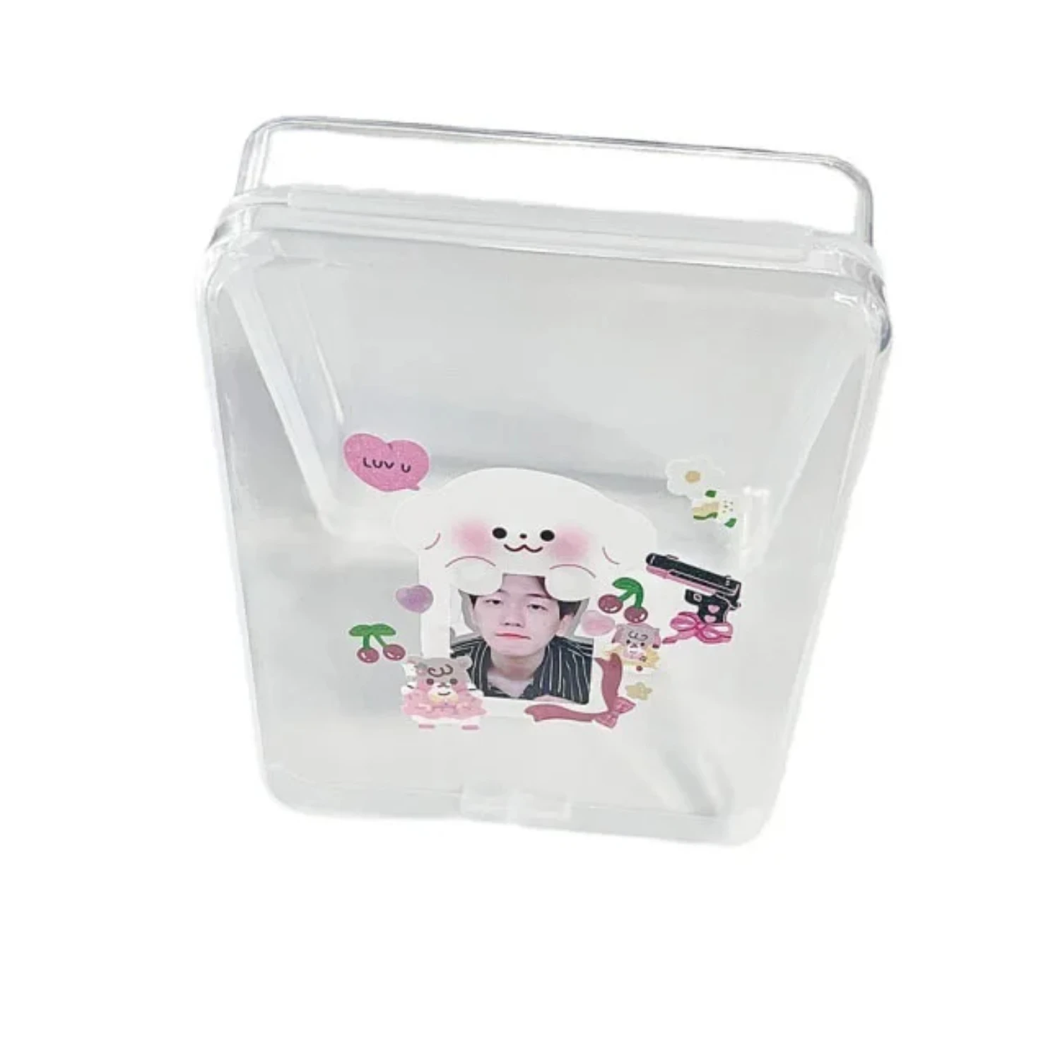 Прямоугольная прозрачная пластиковая многофункциональная коробка с крышкой для