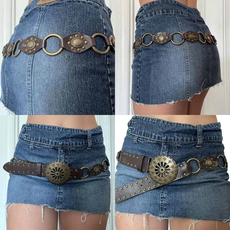 

Увеличенный поясной ремень для взрослых с регулируемой пряжкой, резной круглый пояс, поясные ремни для мужчин, пояс для Прямая