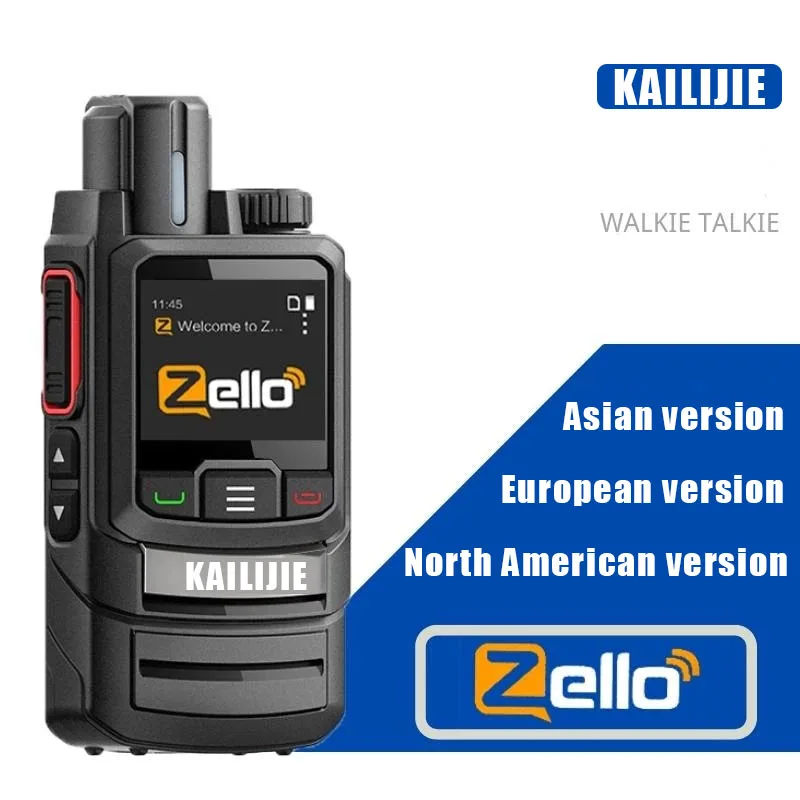 Fast Shipping Zello Walkie Talkie Handy Long Range 4G GPS Wifi Blue Tooth Mobile Ham Radio Two Way Radio Transceiver 100km