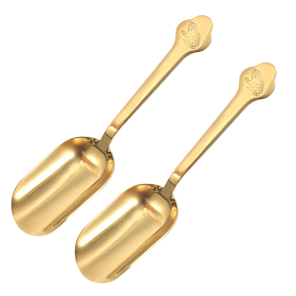 

Scoop Teaspoon Mini Candy Scoops Icecoffee Scooper Measuring Metal Powder Sugar Loose Buffet Chinese Jars Scoopers Canisters