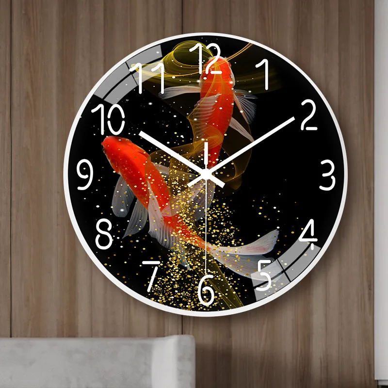 

[10 Inches 25cm] Wall Clock Living Room Modern Minimalist Atmosphere Mute Home Light Luxury Nordic Quartz Clock Bedroom