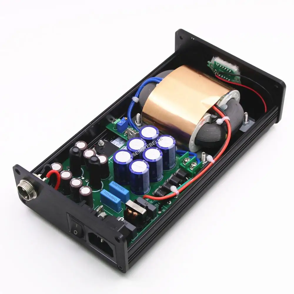 HiFi 50 Вт сверхмалошумящий линейный источник питания DC5V-24V с дисплеем для