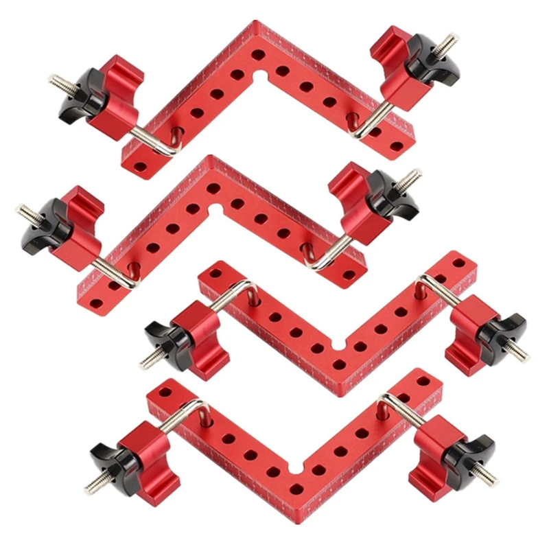 

SEWS-90 Degree Positioning Squares Right Angle Clamping 5.5X5.5Inch Woodworking Carpenter L-Type Corner Clamping Tool