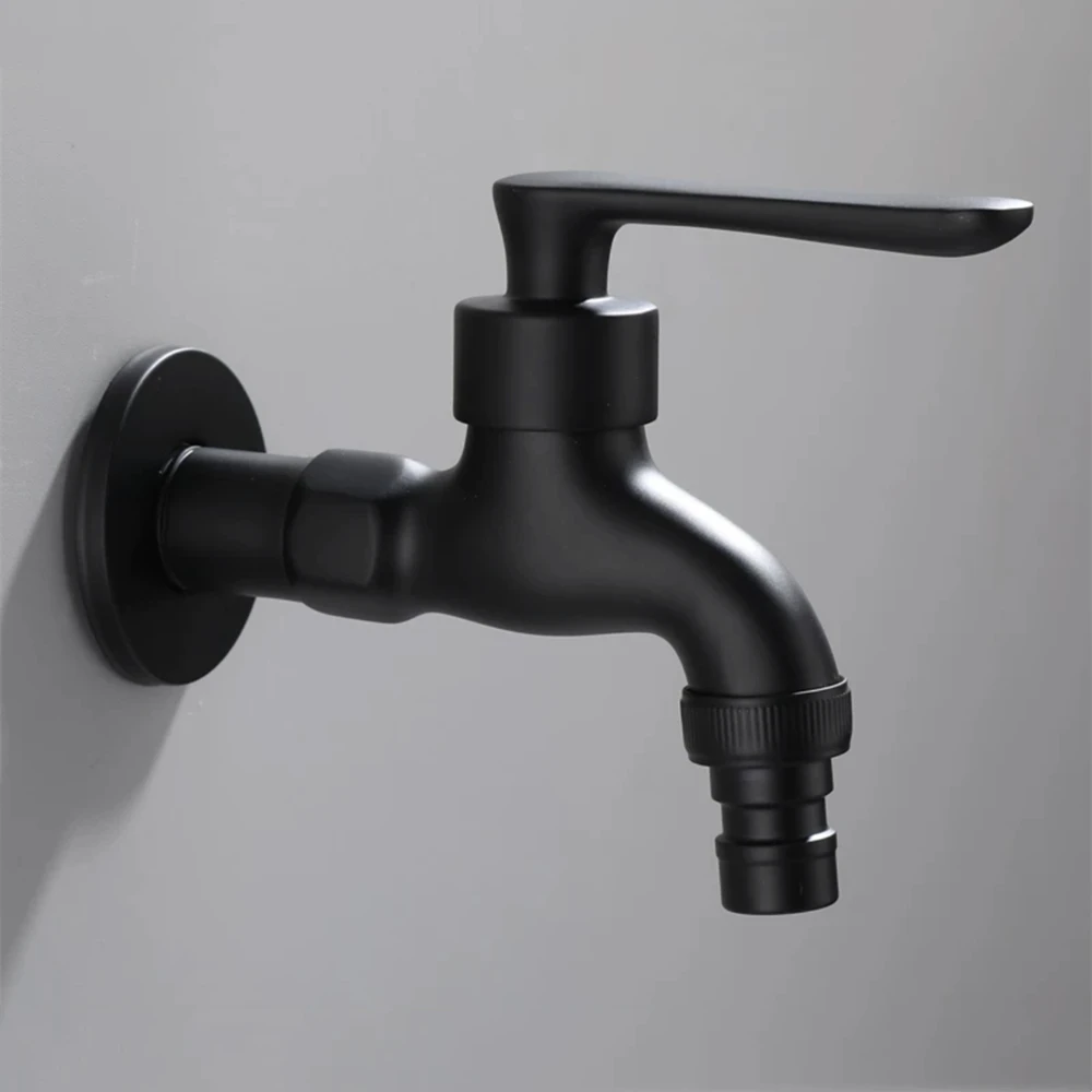 

Черный настенный кран для стиральной машины ALB3021