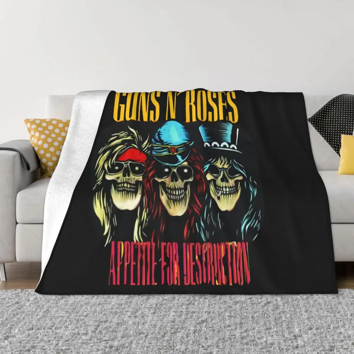 Черный дизайнерский череп с пистолетом N 'Roses хип-хоп новый дизайн высокое