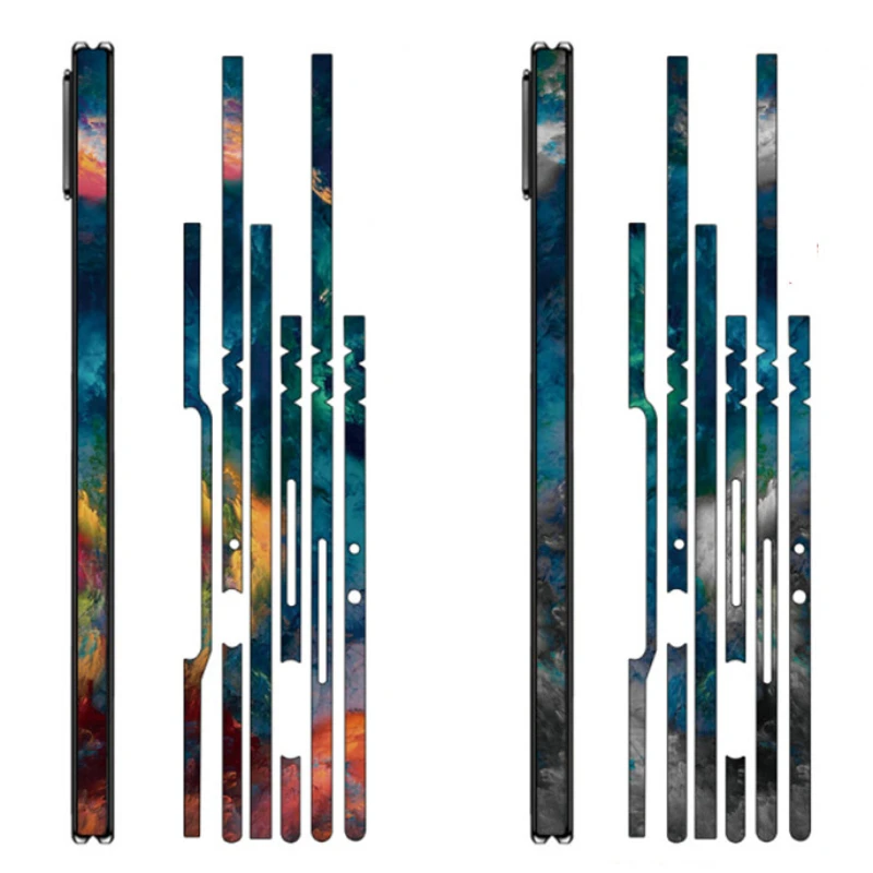 

Dropshipping New! Colorful 2 PCS Wrap Skin Side Film For Xiaomi MI MiX Fold2 MI Fold Hinge Frame 3M Material Protector Stickers