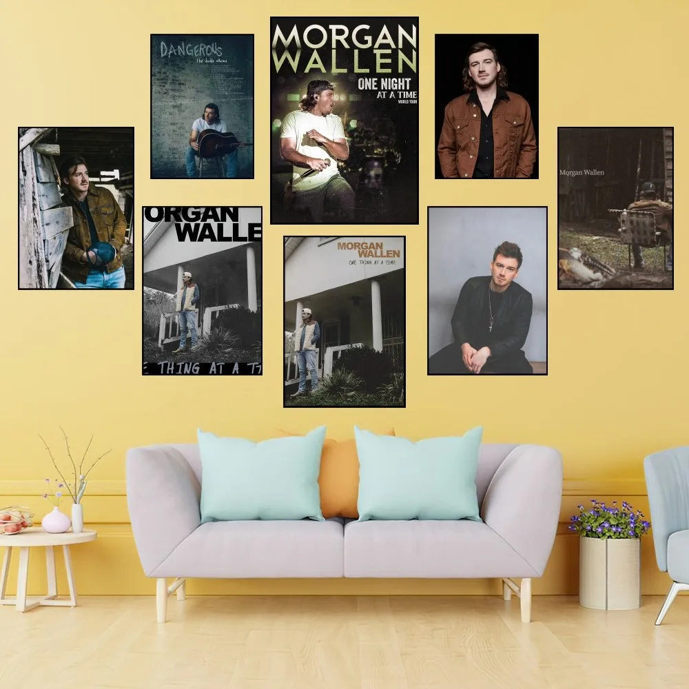 Постер с изображением певицы Моргана уолена одновременно Настенная картина