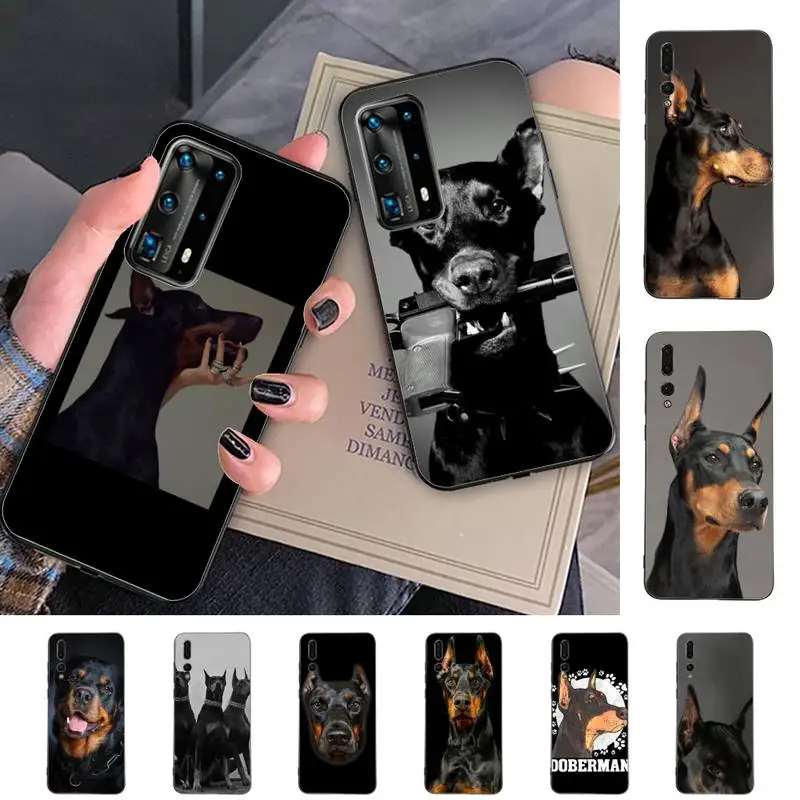 

Doberman dog Phone Case for Huawei P30 40 20 10 8 9 lite pro plus Psmart2019