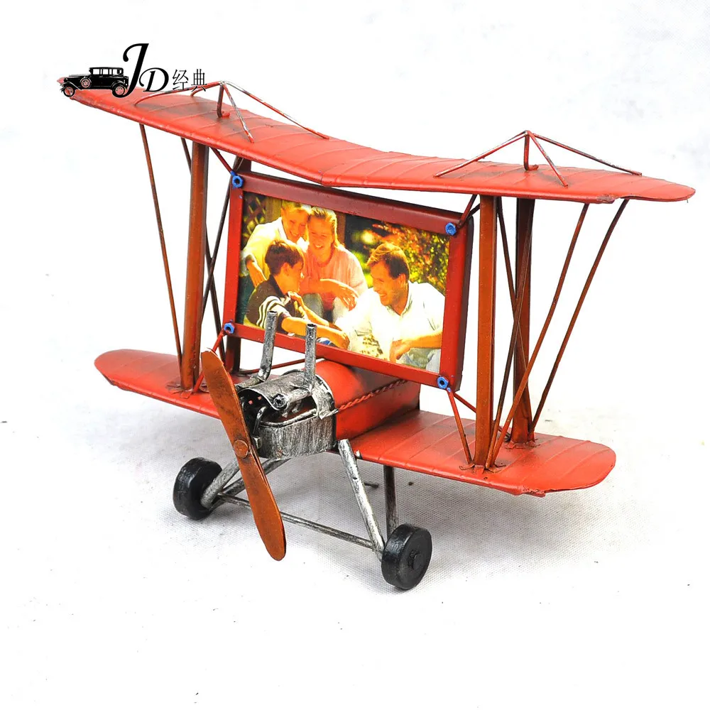 

Модель самолета в стиле ретро с фоторамкой, металлический Железный самолёт, модель самолета в винтажном стиле