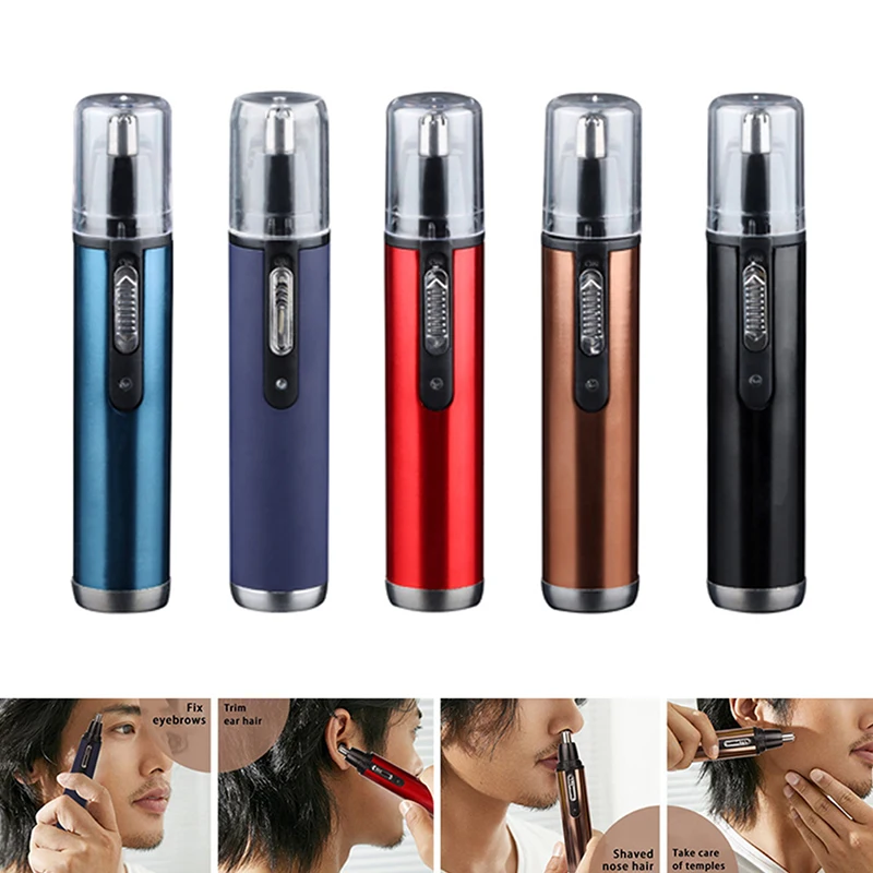 

USB Rechargeable Automatic Waterproof Electric Nose Hair Trimmer Men's Nose and Ear Hair Remover Portable Electric Shaving