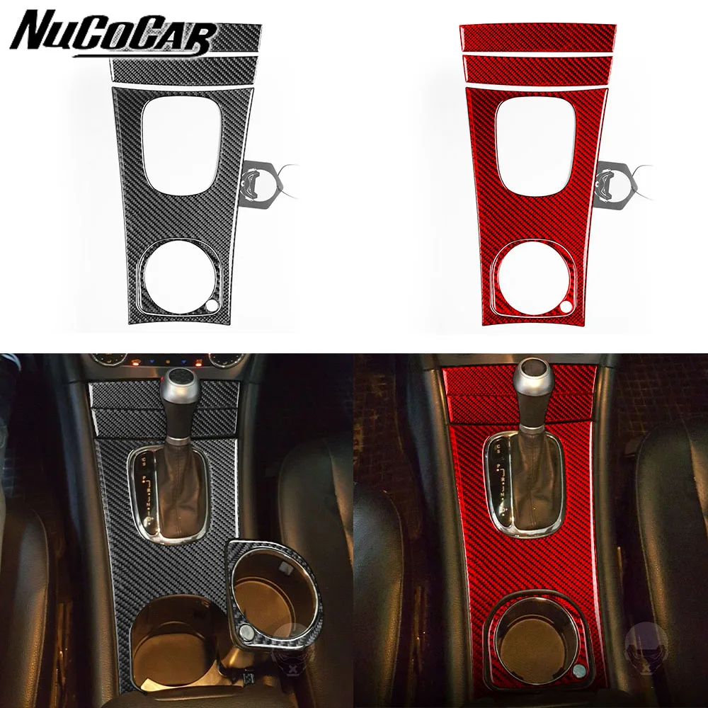 Для Benz C Class W203 2005-2007 углеродное волокно переключение передач Панель чашки воды