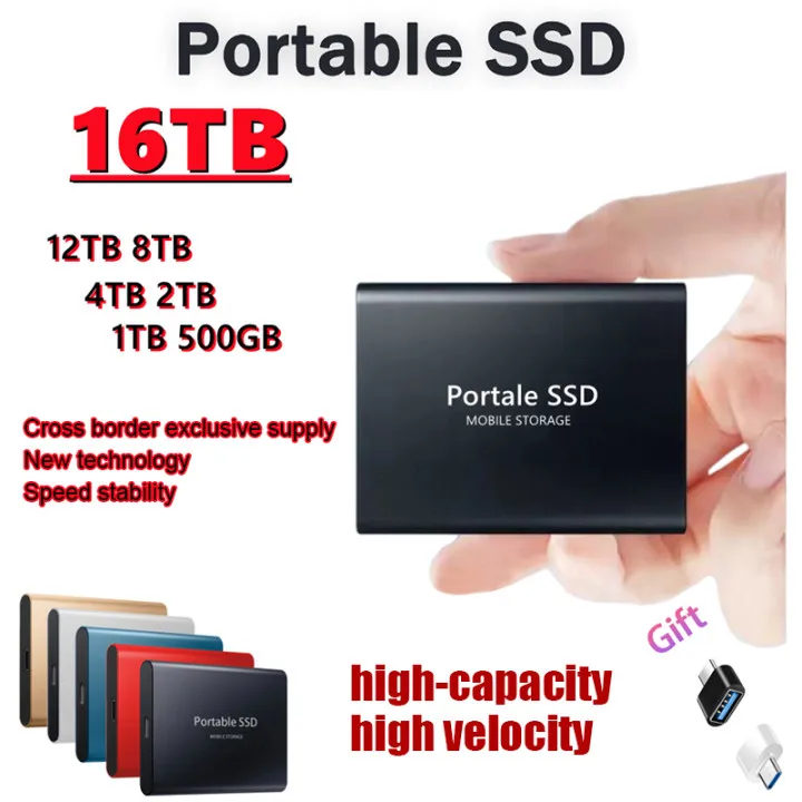 Оригинальный Портативный SSD Type-C USB 3. 0 16 ТБ жесткий диск 6 внешний M.2 для ноутбука
