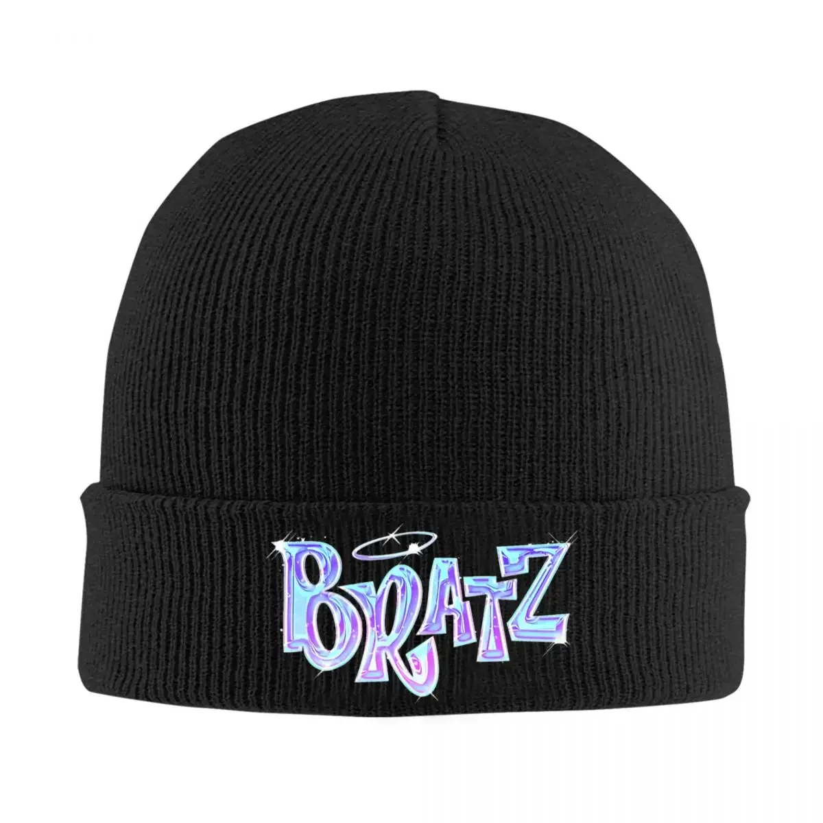 Bratz Logo Bonnet Hats Knit Hat Men Women Hip Hop Elastic Beanie Autumn Hippie Custom Cap