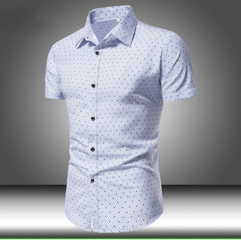

22SS Summer New Men Lapel Polo Shirt Short Sleeve Casual Business Fashion Slim Fit Polo T-shirt Male Casual Tops US/EURO Size