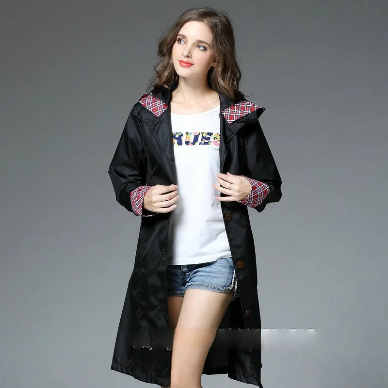 

Модный женский милый дождевик, ветровка на талии, закрытое пончо для взрослых