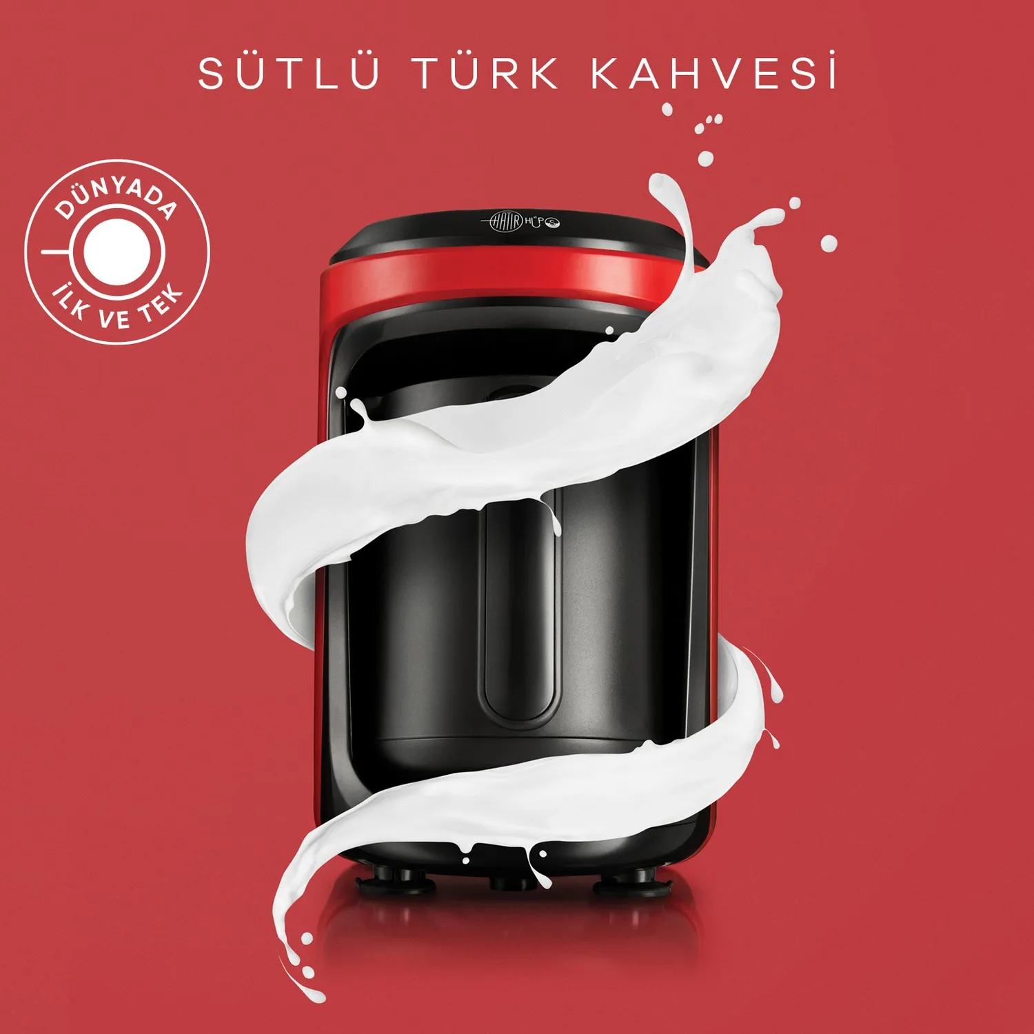 Karaca Sake Hüps Milky Turkish Coffee Machine Red Pleasant İçim Sağlayan Ideal Thickening Quality Material Elegant Aesthetic Design