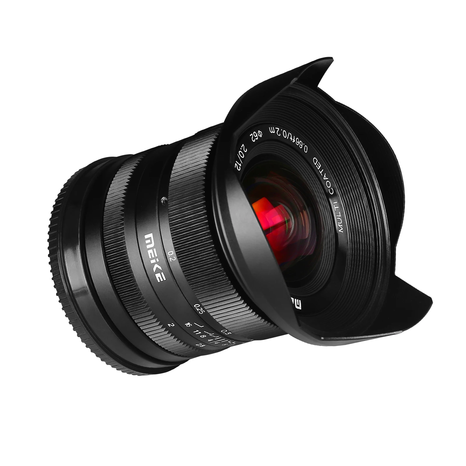 

Meike 12mm F2.0 Aps-C Manual Focus Wide Angle Lens Compatible With Sony E/Fuji X/M43/Canon RF/Nikon Z Mount Camera
