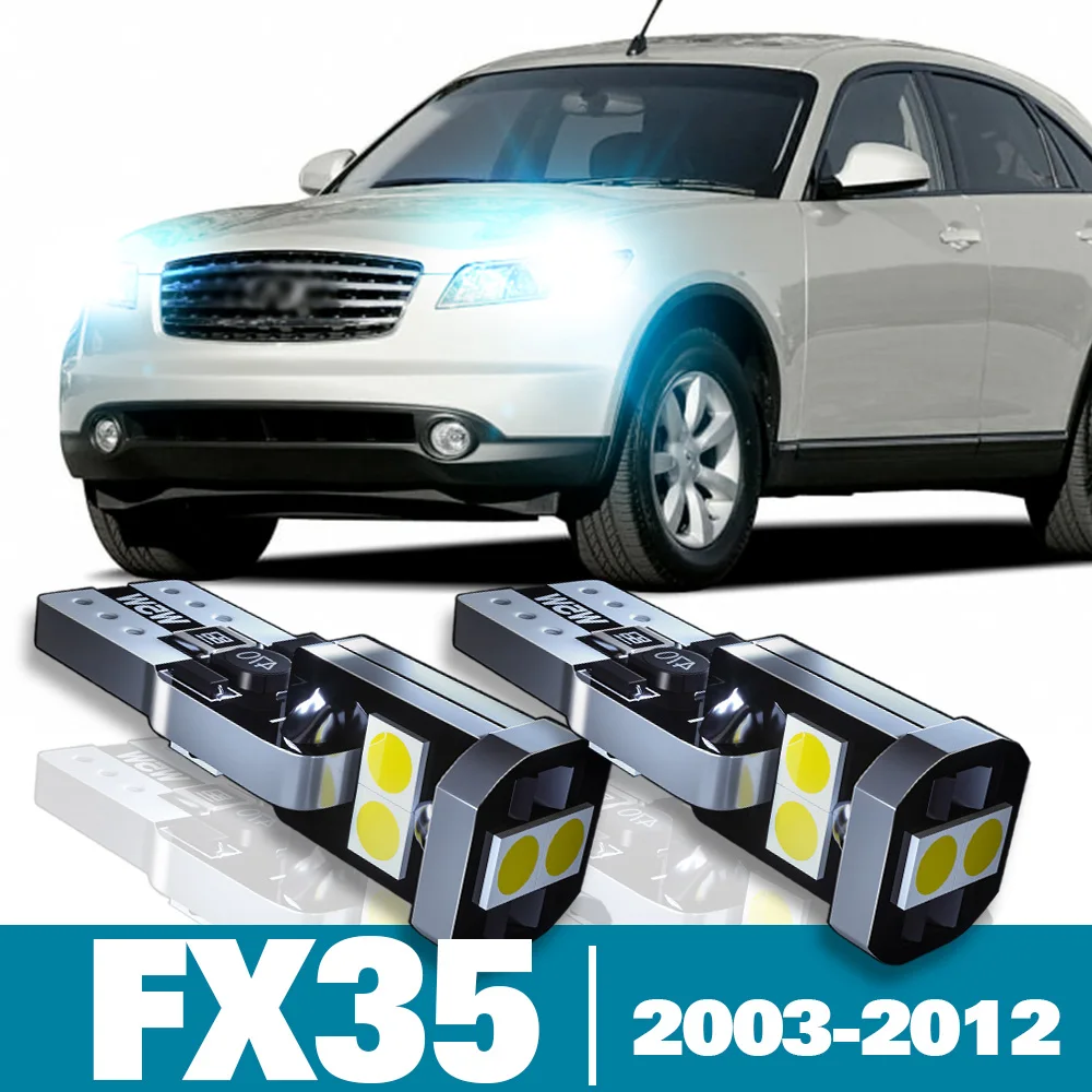 

2pcs LED Parking Light For Infiniti FX35 Accessories 2003 2004 2005 2006 2007 2008 2009 2010 2011 2012 Clearance Lamp