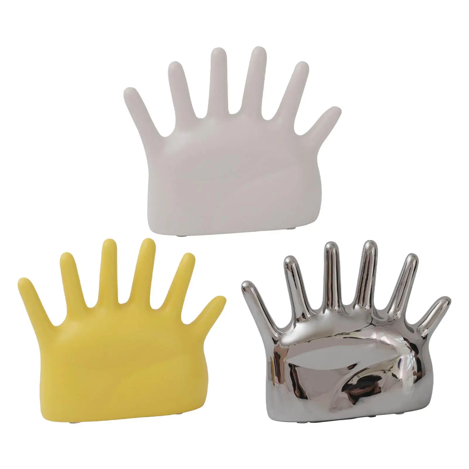 

Jewelry Display Holder Crafts Ornament Sculpture Decoration Organizer Finger Ring Stand for Earrings Necklaces Rings Showcase